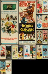 5x0457 LOT OF 20 MOSTLY UNFOLDED 1960S INSERTS 1960s great images from a variety of movies!