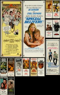 5x0459 LOT OF 19 MOSTLY UNFOLDED 1970S INSERTS 1970s great images from a variety of movies!