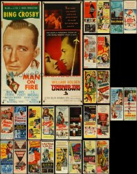 5x0433 LOT OF 28 FORMERLY FOLDED INSERTS 1950s great images from a variety of different movies!