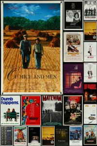 5x0678 LOT OF 25 UNFOLDED MOSTLY SINGLE-SIDED 27X41 ONE-SHEETS 1980s-1990s cool movie images!