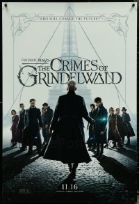 5x1019 LOT OF 5 UNFOLDED DOUBLE-SIDED 27X40 FANTASTIC BEASTS: THE CRIMES OF GRINDELWALD TEASER ONE-SHEE 2018