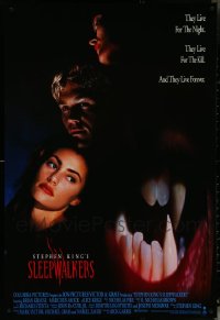 5x0877 LOT OF 10 UNFOLDED SINGLE-SIDED 27X40 SLEEPWALKERS ONE-SHEETS 1992 Stephen King horror!