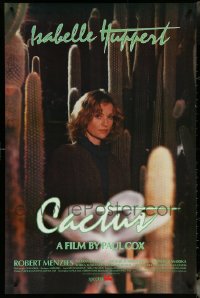 5x0938 LOT OF 7 UNFOLDED SINGLE-SIDED 27X41 CACTUS ONE-SHEETS 1986 pretty Isabelle Huppert!