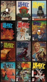 5x0413 LOT OF 12 HEAVY METAL 1978 MAGAZINES 1978 all with great fantasy cover art, some nudity!