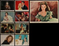 5x0402 LOT OF 9 COLOR 8X10 STILLS 1950s-1980s great scenes from a variety of different movies!