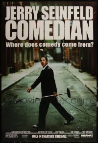 5x0837 LOT OF 12 UNFOLDED SINGLE-SIDED 27X40 COMEDIAN ADVANCE ONE-SHEETS 2002 Jerry Seinfeld!