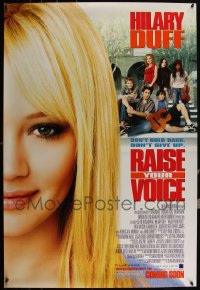 5x0642 LOT OF 29 UNFOLDED SINGLE-SIDED 27X40 RAISE YOUR VOICE ADVANCE ONE-SHEETS 2004 Hilary Duff!