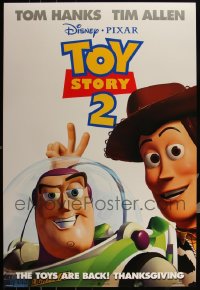 5x0906 LOT OF 9 UNFOLDED DOUBLE-SIDED 27X40 TOY STORY 2 ADVANCE ONE-SHEETS 1999 Woody & Buzz!