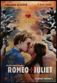 5x1013 LOT OF 5 UNFOLDED DOUBLE-SIDED 27X40 ROMEO & JULIET ADVANCE ONE-SHEETS 1996 DiCaprio, Danes