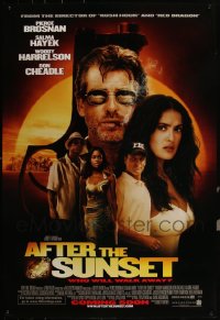 5x0637 LOT OF 30 UNFOLDED SINGLE-SIDED 27X40 AFTER THE SUNSET ADVANCE ONE-SHEETS 2004 Brosnan