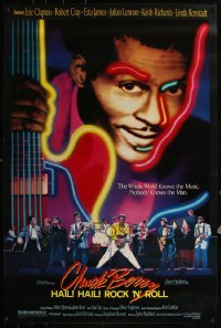 5x0855 LOT OF 11 UNFOLDED SINGLE-SIDED 27X40 CHUCK BERRY HAIL! HAIL! ROCK 'N' ROLL ONE-SHEETS 1987