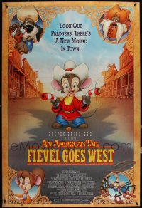 5x0744 LOT OF 20 UNFOLDED SINGLE-SIDED 27X40 AMERICAN TAIL: FIEVEL GOES WEST ONE-SHEETS 1991 cool!