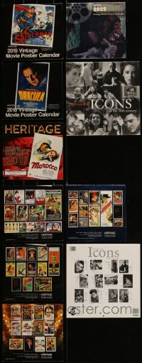 5x0367 LOT OF 5 CALENDARS 2000s-2010s all with great movie related images for each month!