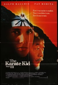 5x0200 LOT OF 3 FOLDED KARATE KID PART III ADVANCE ONE-SHEETS 1989 Ralph Macchio, Pat Morita