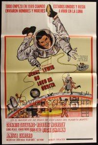 5x0154 LOT OF 17 FOLDED WAY WAY OUT SPANISH/US ONE-SHEETS 1966 astronaut Jerry Lewis, Connie Stevens