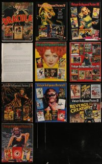 5x0291 LOT OF 9 BRUCE HERSHENSON VINTAGE HOLLYWOOD POSTERS 1-9 MOVIE POSTER AUCTION CATALOGS 1998-2000