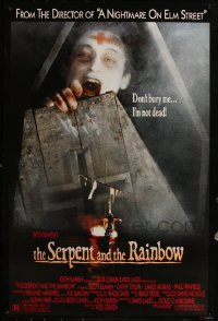 5x0929 LOT OF 7 UNFOLDED SINGLE-SIDED SERPENT & THE RAINBOW ONE-SHEETS 1988 Wes Craven horror!