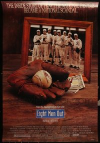 5x0968 LOT OF 6 UNFOLDED SINGLE-SIDED 27X40 EIGHT MEN OUT ONE-SHEETS 1988 John Cusack, baseball!