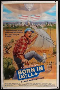 5x0960 LOT OF 6 UNFOLDED SINGLE-SIDED 27X41 BORN IN EAST L.A. ONE-SHEETS 1987 Cheech Marin!