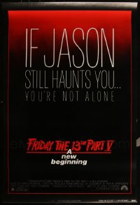 5x0955 LOT OF 6 UNFOLDED SINGLE-SIDED 27X41 FRIDAY THE 13TH PART V ONE-SHEETS 1985 A New Beginning!