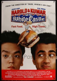 5x0811 LOT OF 14 UNFOLDED SINGLE-SIDED 27X40 HAROLD & KUMAR GO TO WHITE CASTLE ADVANCE ONE-SHEETS 2004