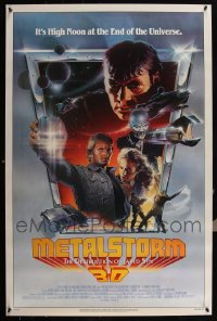 5x0936 LOT OF 7 UNFOLDED SINGLE-SIDED 27X41 METALSTORM ONE-SHEETS 1983 Charles Band, 3-D!