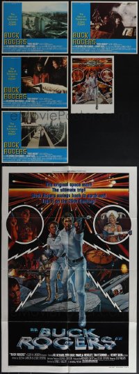 5x0360 LOT OF 6 BUCK ROGERS ITEMS 1979 one one-sheet, four lobby cards & one herald!