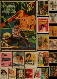 5x0324 LOT OF 20 FOLDED MEXICAN POSTERS 1950s-1970s great images from a variety of movies!