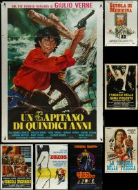 5x0094 LOT OF 7 FOLDED ITALIAN ONE-PANELS 1970s-1990s great images from a variety of movies!