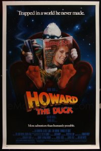 5x0987 LOT OF 5 UNFOLDED SINGLE-SIDED 27X41 HOWARD THE DUCK ONE-SHEETS 1986 George Lucas, Marvel