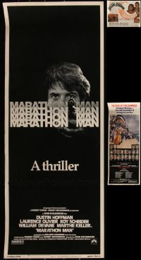 5x0626 LOT OF 2 UNFOLDED INSERTS & 1 REPRODUCTION POSTER 1970s-1980s Casablanca, Marathon Man!