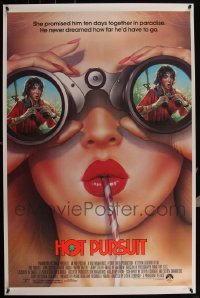 5x0873 LOT OF 10 UNFOLDED SINGLE-SIDED 27X41 HOT PURSUIT ONE-SHEETS 1987 John Cusack, sexy art!