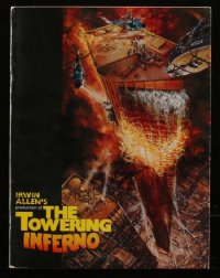 5x0310 LOT OF 7 TOWERING INFERNO SOUVENIR PROGRAM BOOKS 1974 Steve McQueen, Paul Newman, Berkey art