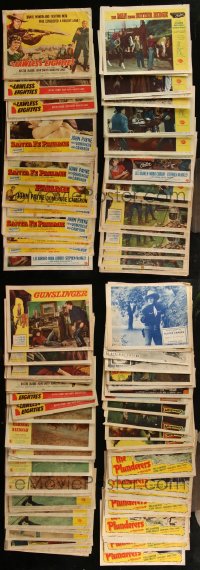 5x0206 LOT OF APPROXIMATELY 270 1950S COWBOY WESTERN LOBBY CARDS 1950s several incomplete sets!