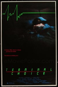 5x0635 LOT OF 30 UNFOLDED SINGLE-SIDED DEATHBED ALTERNATE TITLE ONE-SHEETS 1985 Terminal Choice!