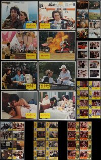 5x0219 LOT OF 72 LOBBY CARDS 1960s-1970s complete sets from nine different movies!