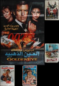 5x0366 LOT OF 5 FOLDED EGYPTIAN POSTERS 1970s-1990s great images from a variety of movies!