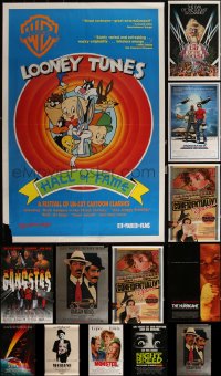 5x0823 LOT OF 13 MOSTLY UNFOLDED MOSTLY SINGLE-SIDED MOSTLY 27X40 ONE-SHEETS 1980s-2000s cool!