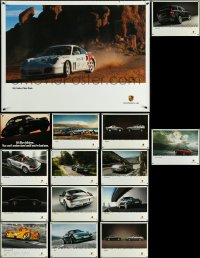 5x0559 LOT OF 15 UNFOLDED MISCELLANEOUS PORSCHE POSTERS 1990s-2010s 911 Turbo, Boxster, Cayman!