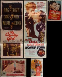 5x0351 LOT OF 8 MOSTLY FOLDED MISCELLANEOUS POSTERS 1950s-1960s a variety of movie cool images!