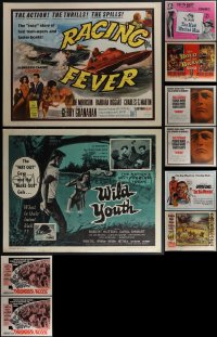 5x0509 LOT OF 16 UNFOLDED HALF-SHEETS 1950s-1960s great images from a variety of different movies!