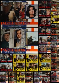 5x0539 LOT OF 46 FORMERLY FOLDED ITALIAN 19X27 PHOTOBUSTAS 1960s-1970s a variety of movie scenes!