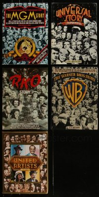 5x0295 LOT OF 5 HOLLYWOOD STUDIO STORY HARDCOVER BOOKS 1970s-1980s MGM, Universal, WB, RKO, UA!