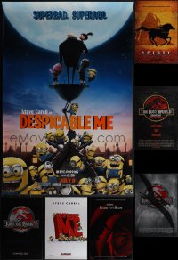 5x0907 LOT OF 9 UNFOLDED DOUBLE-SIDED 27X40 ONE-SHEETS 1990s-2000s a variety of cool movie images!