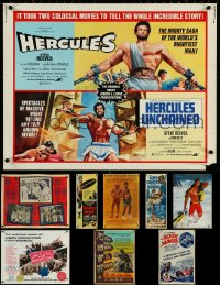 5x0563 LOT OF 10 UNFOLDED & FORMERLY FOLDED MISCELLANEOUS POSTERS 1940s-1970s cool movie images!