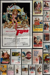 5x0137 LOT OF 29 FOLDED ONE-SHEETS 1960s-1970s great images from a variety of different movies!