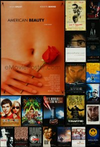 5x0698 LOT OF 23 UNFOLDED MOSTLY DOUBLE-SIDED 27X40 ONE-SHEETS 1990s-2000s cool movie images!