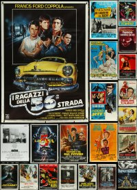 5x0088 LOT OF 23 FOLDED ITALIAN ONE-PANELS 1960s-1990s a variety of cool movie images!