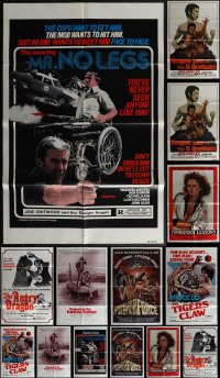 5x0165 LOT OF 14 FOLDED ONE-SHEETS 1970s-1980s great images from a variety of different movies!