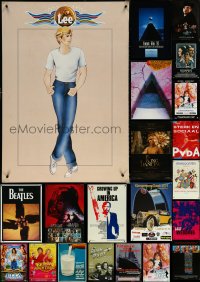 5x0607 LOT OF 27 MOSTLY UNFOLDED NON-US POSTERS 1970s-2000s a variety of movie images & more!